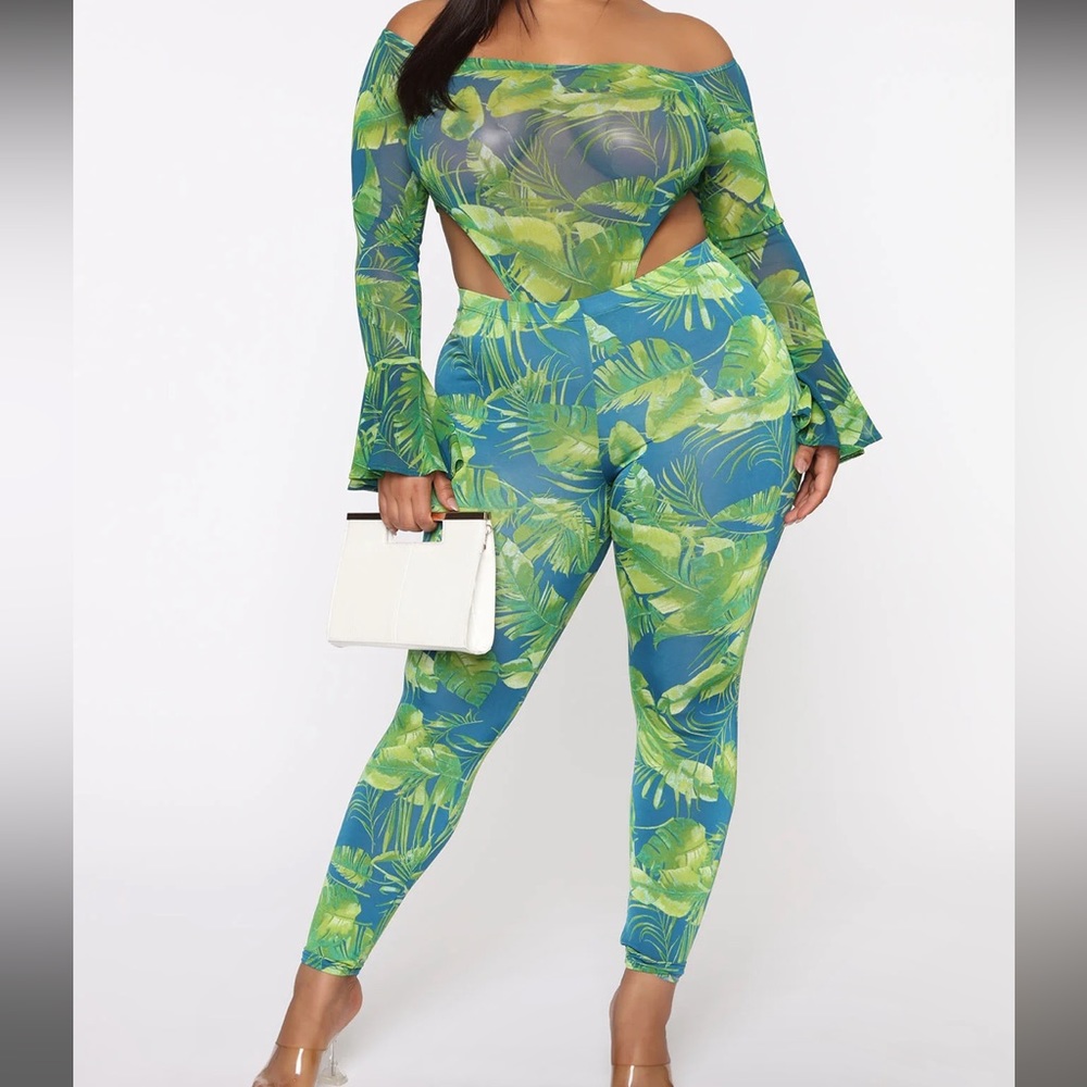 Long sleeve Pant set- green